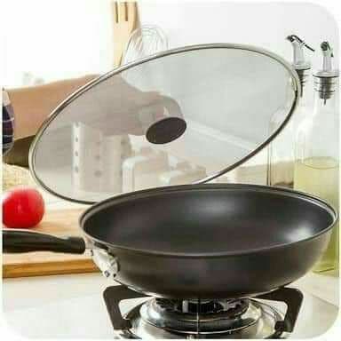 مانع طرطشة الزيت اثناء الطهي بمقبض كبير الحجم