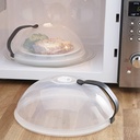غطاء طعام الميكرويف بيد لتوزيع الحرارة بالتساوي والحفاظ على الميكرويف من الأتساخ