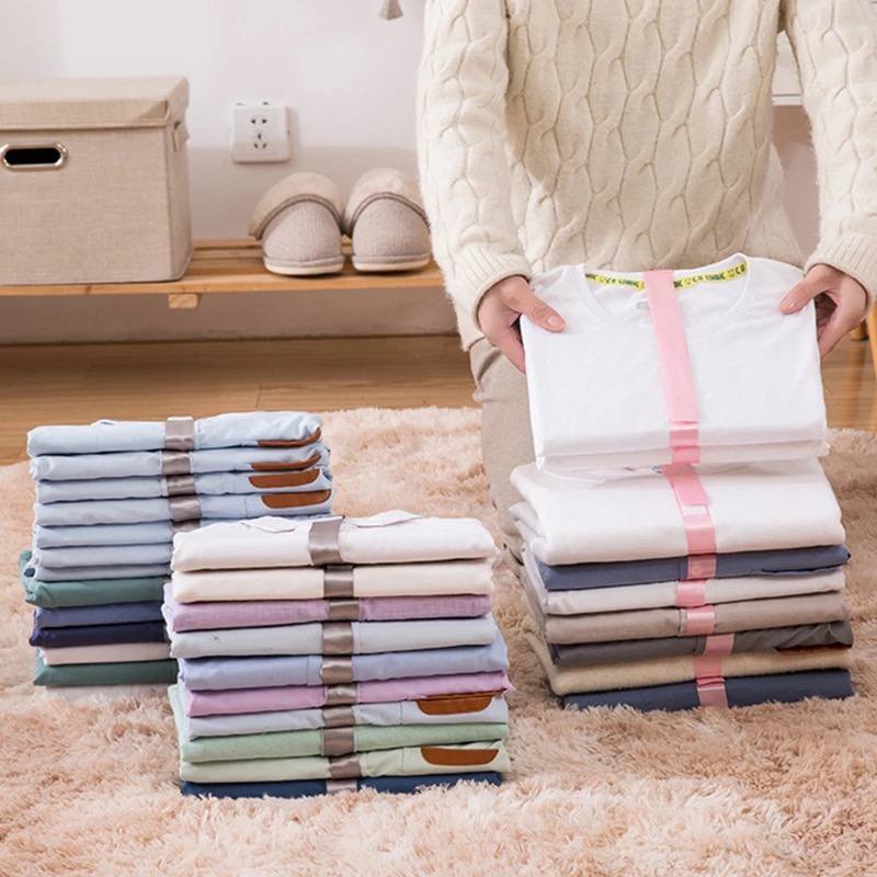 منظم القمصان وسهولة تطبيقها داخل الدولاب وأثناء السفر 5 قطع