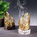 مبخرة خط عربي من البورسلين بقاعدة وغطاء نحاس لأستقبال الشهر الكريم