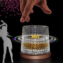 كوباية راقصة بحامل خشبي 180 ملي لشرب وتقديم الشاي والنسكافيه والعصائر للضيوف بشكل شيك