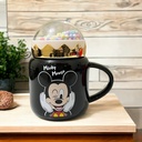 مج ميكي ماوس 370 ملي بغطاء محكم الغلق بكرات ويد للمشروبات الباردة والساخنة من البورسلين