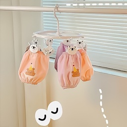 [HH00016347] منشر حمام ميني ب 8 مشابك شكل باندا لتجفيف الشرابات والملابس الداخلية