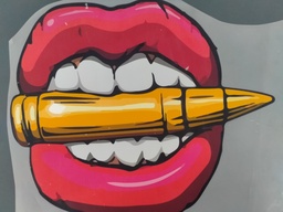 [HH00016406] Bullet ln Mouth  print