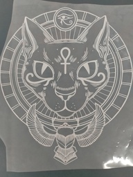 [HH00016437] Bastet white print