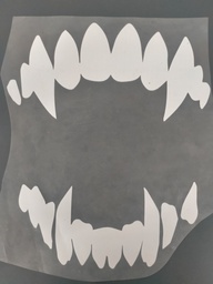 [HH00016501] vampire teeth print