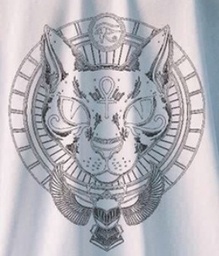 [HH00016563] Bastet black print