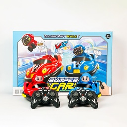 [HH00016617] عربيات تصادم لشخصين ضد بعض مزودة بصوت واضاءة  وريموت تحكم عن بعد _ قطعتين