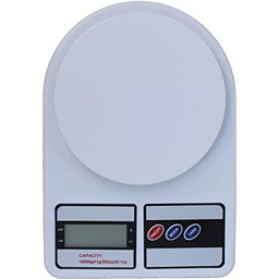 [HH00001017] ميزان مطبخ رقمي حساس يعمل ببطاريات متناهية الدقه حيث يمكنه قياس 1 جرام حتي 10 كجم