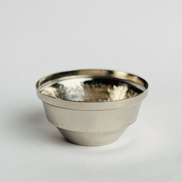 [HH00017863] وعاء نحاسي بتصميم مزخرف متعدد الاستخدامات _ باللون الفضي