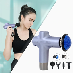 [HH00018307] جهاز مساج لاسلكي بـ 6 رؤوس قابلة للاستبدال مع خاصية التدليك الساخن والبارد