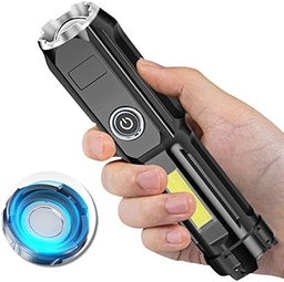 [HH00018324] كشاف ميني مع خاصية الزوم القابلة للتعديل ب 4 درجات اضاءاه مختلفة _ مع يو اس بي للشحن