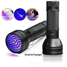 [HH00018328] كشاف يدوي بالأشعة البنفسجية 51 لمبة ليد - لفحص البقع والعقارب و العملات