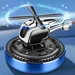 [HH00018394] فواحة سيارة علي شكل طيارة مروحية تعمل بالطاقة الشمسية تثبت علي تابلوه السيارة