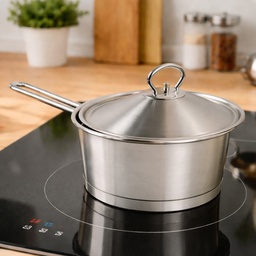 [HH00018837] كسرولة استانليس ستيل مع غطاء ويد للحمل مقاس 16 سم 1.25 لتر