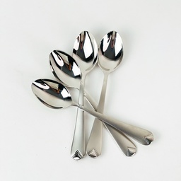 [HH00018897] طقم معالق صغير استانليس ستيل 12 قطعة باللون الفضي