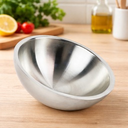 [HH00018915] بولة استانلس ستيل تركي للحلوي والفواكه مقاس 23 سم