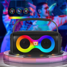 [HH00018939] سبيكر مكبر للصوت لاسلكي  بالوان ار جي بي  - بطارية 4000 ملي امبير