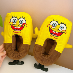 [HH00019154] لكلوك اسبونج بوب مبطن لتدفئة الرجل من مقاس 35 إلي 39 تقريبا