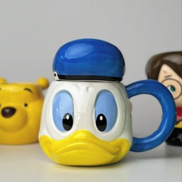 [HH00019231] مج بطوط بتصميم ثري دي بغطاء للنسكافيه والمشروبات الساخنة