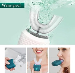 [HH00019699] فرشة اسنان وتربروف كهربائية من السيليكون لتنظيف وتبيض الاسنان