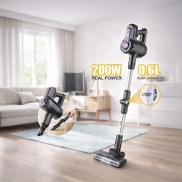 [HH00019785] مكنسة بخار لاسلكية بسرعتين للشفط ورأس قابلة للفصل بقدرة 200 واط