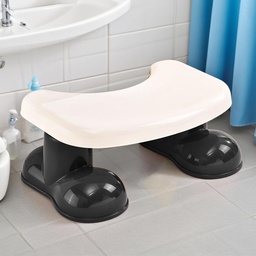 [HH00019933] كرسي حمام ومسند للقدمين مانع للانزلاق لكبار السن لتحسين وضعية الجلوس