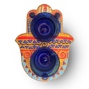 طبق تمر ومكسرات كف هاند ميد خشب 2 طبق لتقديم المكسرات والكاندي