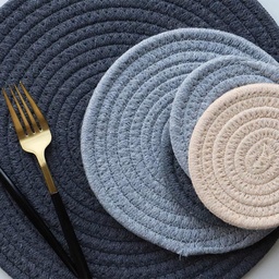 [HH00002863] كوستر هاند ميد دائري للسفرة والمطبخ