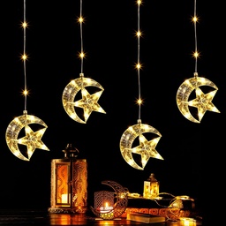 [HH00002986] ستارة مضيئة هلال ونجوم 3.5 متر