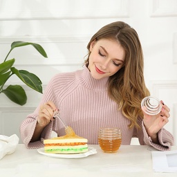 [HH00003399] برطمان عسل بالملعقة اكليريك شفاف عالي الجودة