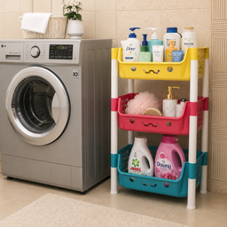 [HH00035905] تربو منظم لأدوات المطبخ والحمام ولعب الأطفال 3 دور بفتحات للتهوية