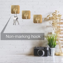 [HH00003980] هوك جولد بديل للمسامير لتعليق الملابس وادوات الحمام والمطبخ 4 قطع