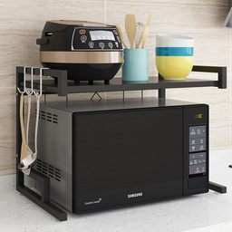 [HH00003988] استاند منظم و حامل ميكرويف معدن برف قابل للفرد مع هوكات متين غير قابل للصدأ