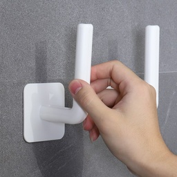 [HH00004465] حامل وهوك ذاتي اللصق بديل للمسامير والحفر لتنظيم أدوات المطبخ والحمام والملابس متعدد الأستخدام