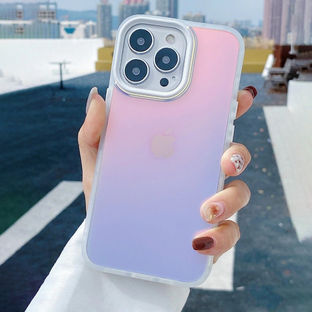 iPhone 13 &amp;13 Pro Max Transparent Protective Case with Shiny Back Design