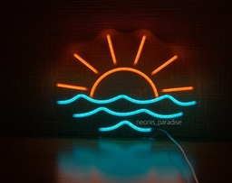 [HH00005776] Joyful Sunrise Neon Led Light Sign Art Decor 45*35 Cm‎