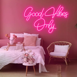 [HH00005791] Good Vibes Only Neon Led Light Sign Art Decor