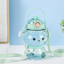[HH00006271] Kids Flask Cute 3D Rabbit Shape with 2 Drinking Options &amp; Strap for Easy Holding 1130 ml