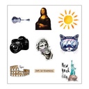 Art Lovers Vinyl Sticker Pack Reusable &amp; Waterproof