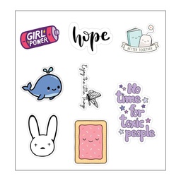 Cute Stickers Vinyl Sticker Pack Reusable &amp; Waterproof