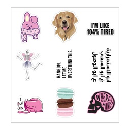 ابو الاستمرارية ع ابو السعي ع ابو الوصول Vinyl Sticker Pack Reusable &amp; Waterproof