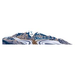 [HH00006800] Kenya Mountain Vinyl Sticker Reusable &amp; Waterproof For Water Bottles