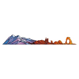 [HH00006805] Annapurna Mountain Vinyl Sticker Reusable &amp; Waterproof For Water Bottles