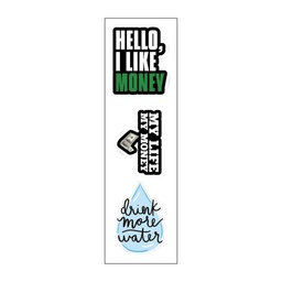 [HH00007044] My Life My Money Vinyl Sticker Pack Reusable &amp; Waterproof