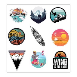 Here Comes The Sun Vinyl Sticker Pack Reusable &amp; Waterproof