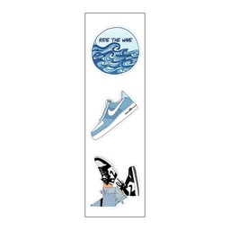 [HH00007057] Ride The Wave Vinyl Sticker Pack Reusable &amp; Waterproof