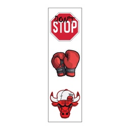 [HH00007071] Don't Stop Vinyl Sticker Pack Reusable &amp; Waterproof