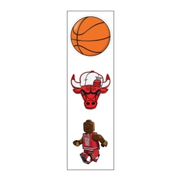 [HH00007073] Bulls 23 Vinyl Sticker Pack Reusable &amp; Waterproof