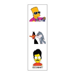 [HH00007074] Escobart Vinyl Sticker Pack Reusable &amp; Waterproof